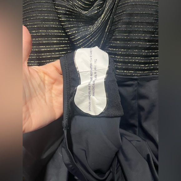 Roaman’s One Piece Bathing Suit Gold/Black - Picture 3 of 3